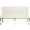 Z Gallerie Archer Banquette - Natural Grey> Dining Bench & Stools