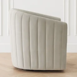Z Gallerie Aria Channeled Swivel Chair><noscript><img width=