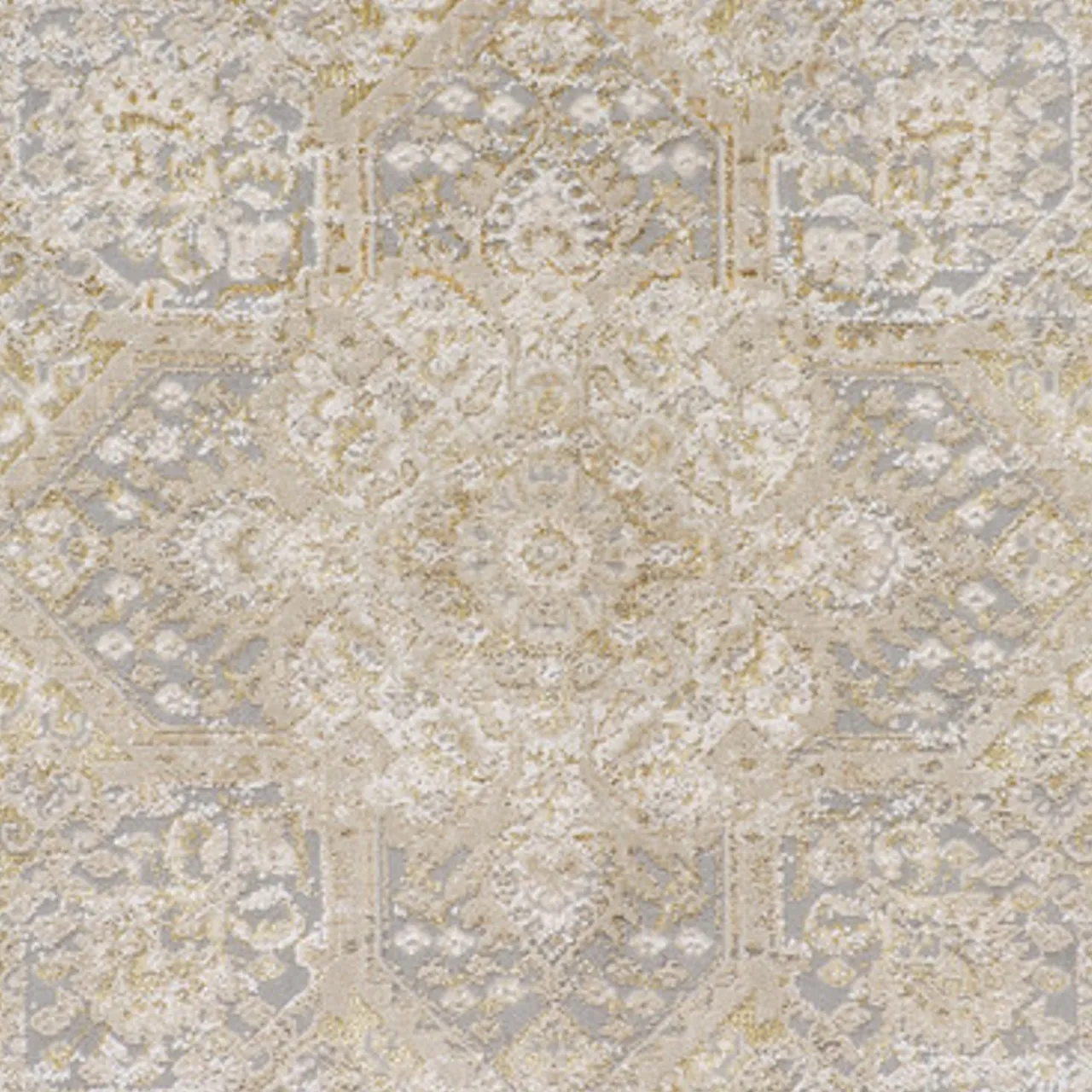 Z Gallerie Auradon Rug - Gold> Vintage Inspired Rugs | Pattern Rugs