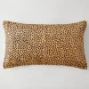 Z Gallerie Avril Lumbar Pillow - Caramel/Black> Textile Sale | Leather & Hide Pillows