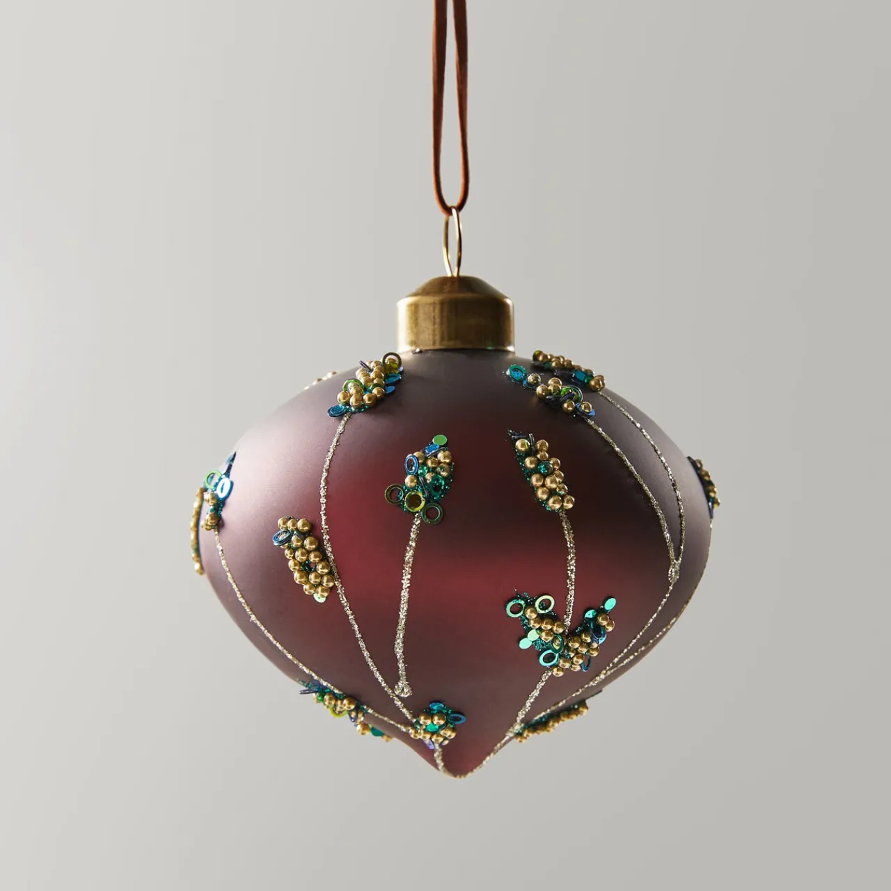 Z Gallerie Beaded Teardrop Ornament - Set of 4> Ornaments | Décor Sale