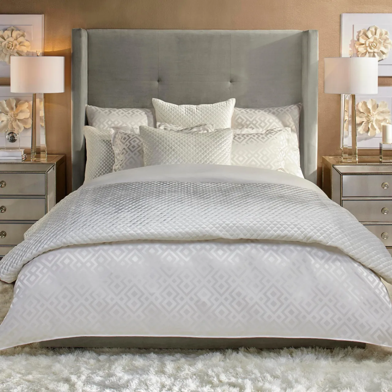Z Gallerie Bisque Flower 1 And 2> Gift | Wall Décor