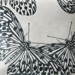 Z Gallerie Butterfly Pillow 22"- Black/Ivory><noscript><img width=