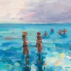 Z Gallerie By The Ocean Light I> Canvas | Blue