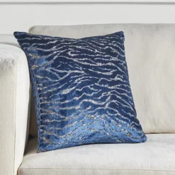 Z Gallerie Cachet Pillow 20" - Sapphire> Textile Sale | Patterned Pillows