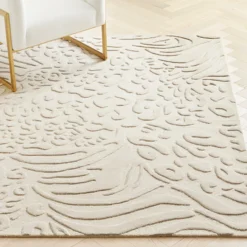 Z Gallerie Chantel Rug - Ivory/Beige> Modern Rugs | Animal Print Rugs