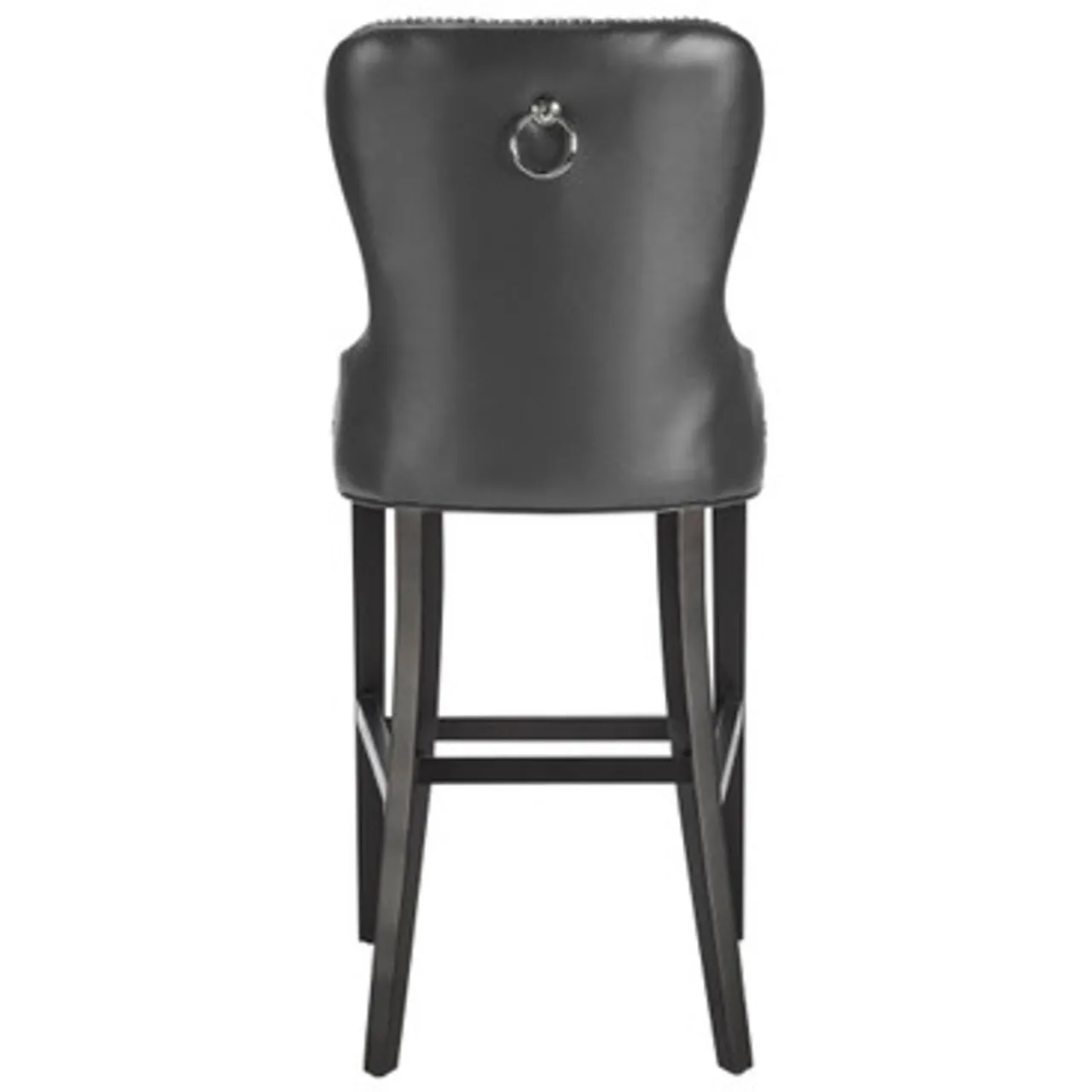 Z Gallerie Charlotte Leather Stool - Espresso> Dining Chairs