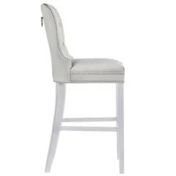 Z Gallerie Charlotte Stool - High Gloss White><noscript><img width=