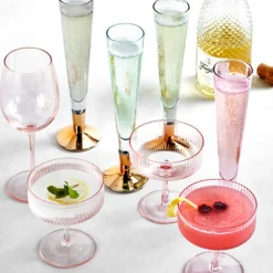 Z Gallerie Chloe Glassware Sets - Blush> Barware & Entertaining | Tabletop Sale