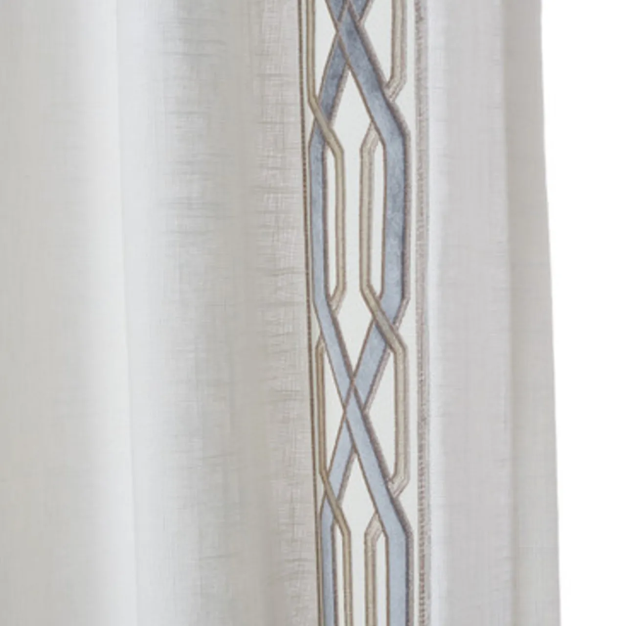 Z Gallerie Chloe Velvet Geometric - Custom> Patterned Window Panels | Custom Window Panels