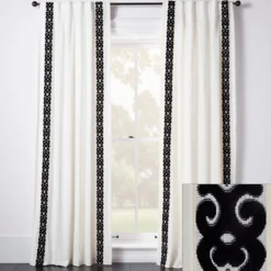 Z Gallerie Chloe Velvet Scroll - Custom> Patterned Window Panels | Custom Window Panels