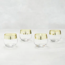 Z Gallerie Delune Double Old-Fashioned - Set of 4> Barware & Entertaining | Tabletop Sale