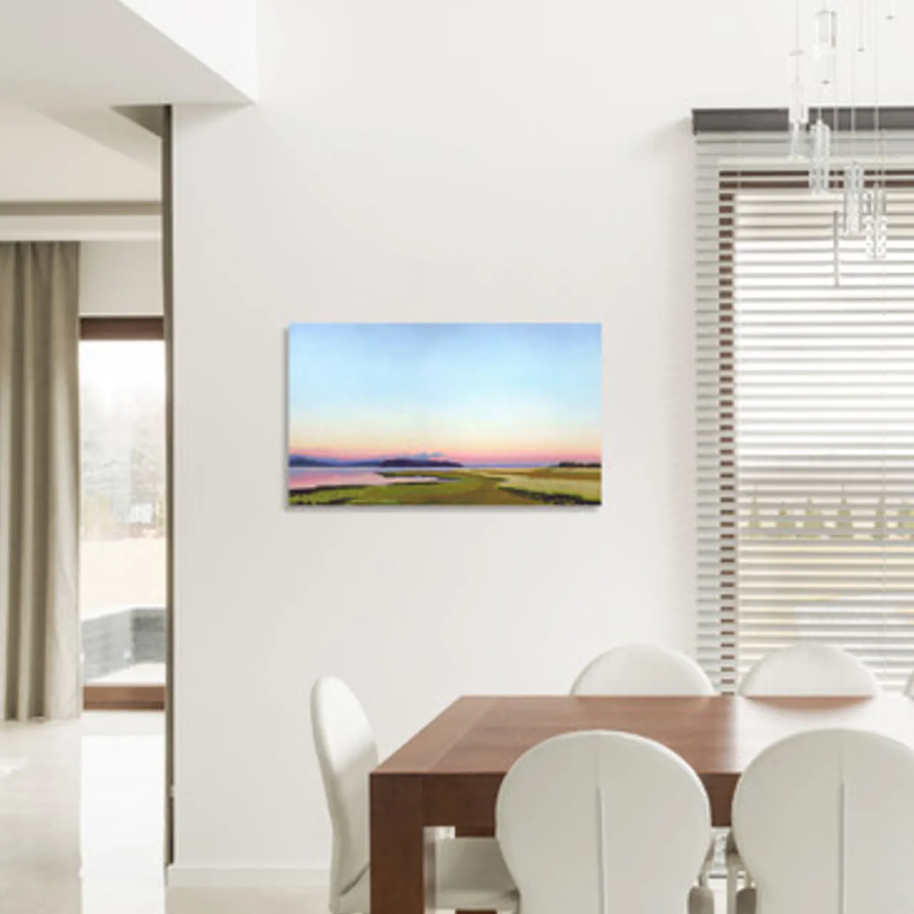Z Gallerie Dusk Over The Bay> Canvas | Multi Colored