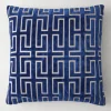 Z Gallerie Empire Pillow 24" - Sapphire> Patterned Pillows | Textile Sale