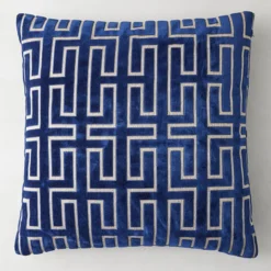 Z Gallerie Empire Pillow 24" - Sapphire> Patterned Pillows | Textile Sale