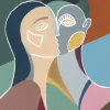 Z Gallerie Face To Face In Love> Canvas | Multi Colored