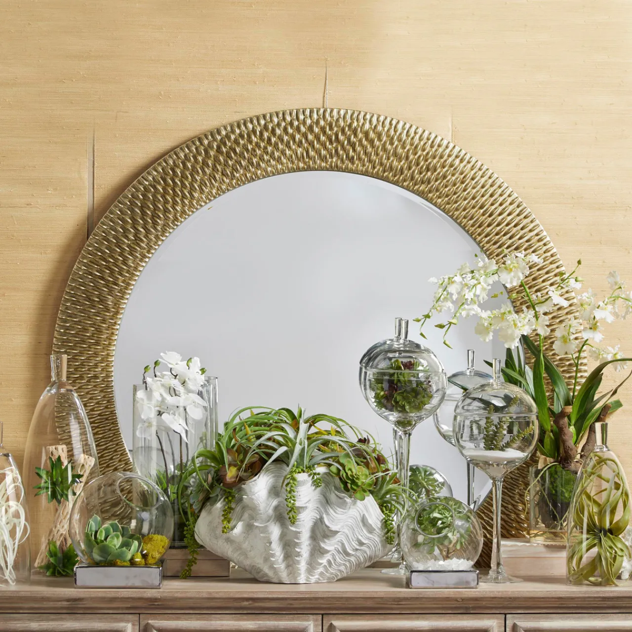Z Gallerie Faux Oncidium In Glass> Home Decor | Décor Sale