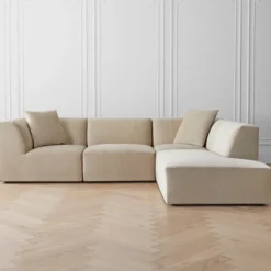 Z Gallerie Fiona Bumper Chaise Sectional - 4 PC> Sofas | Sectionals