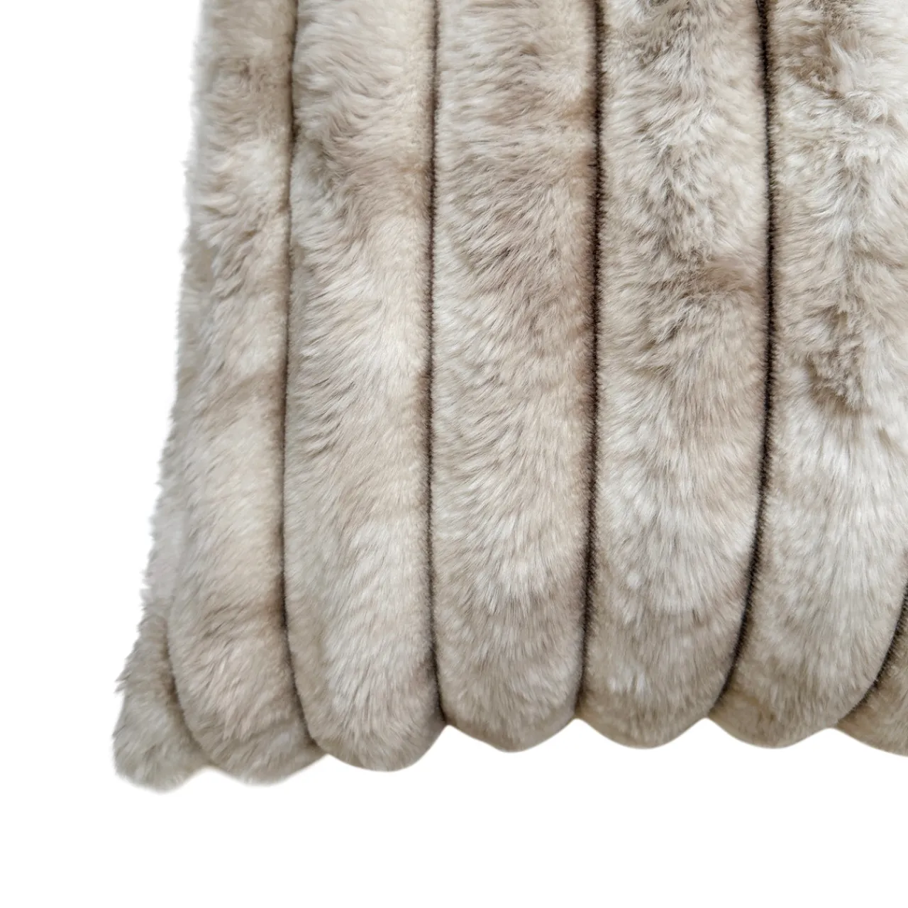Z Gallerie Fur Channel 20" - Beige> Textile Sale | Faux Fur Pillows