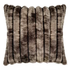 Z Gallerie Fur Channel 20" - Chocolate> Textile Sale | Faux Fur Pillows