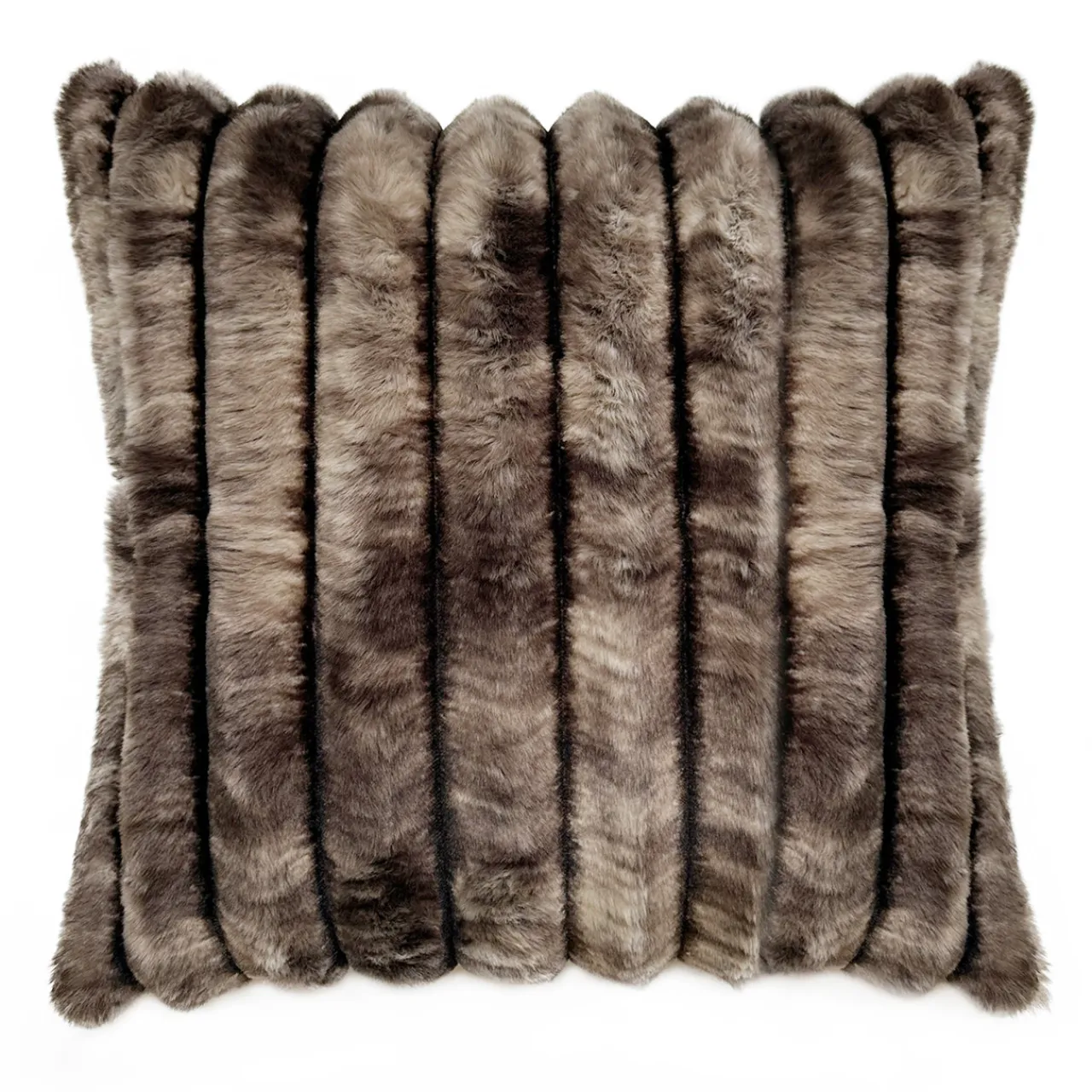 Z Gallerie Fur Channel 20" - Chocolate> Textile Sale | Faux Fur Pillows