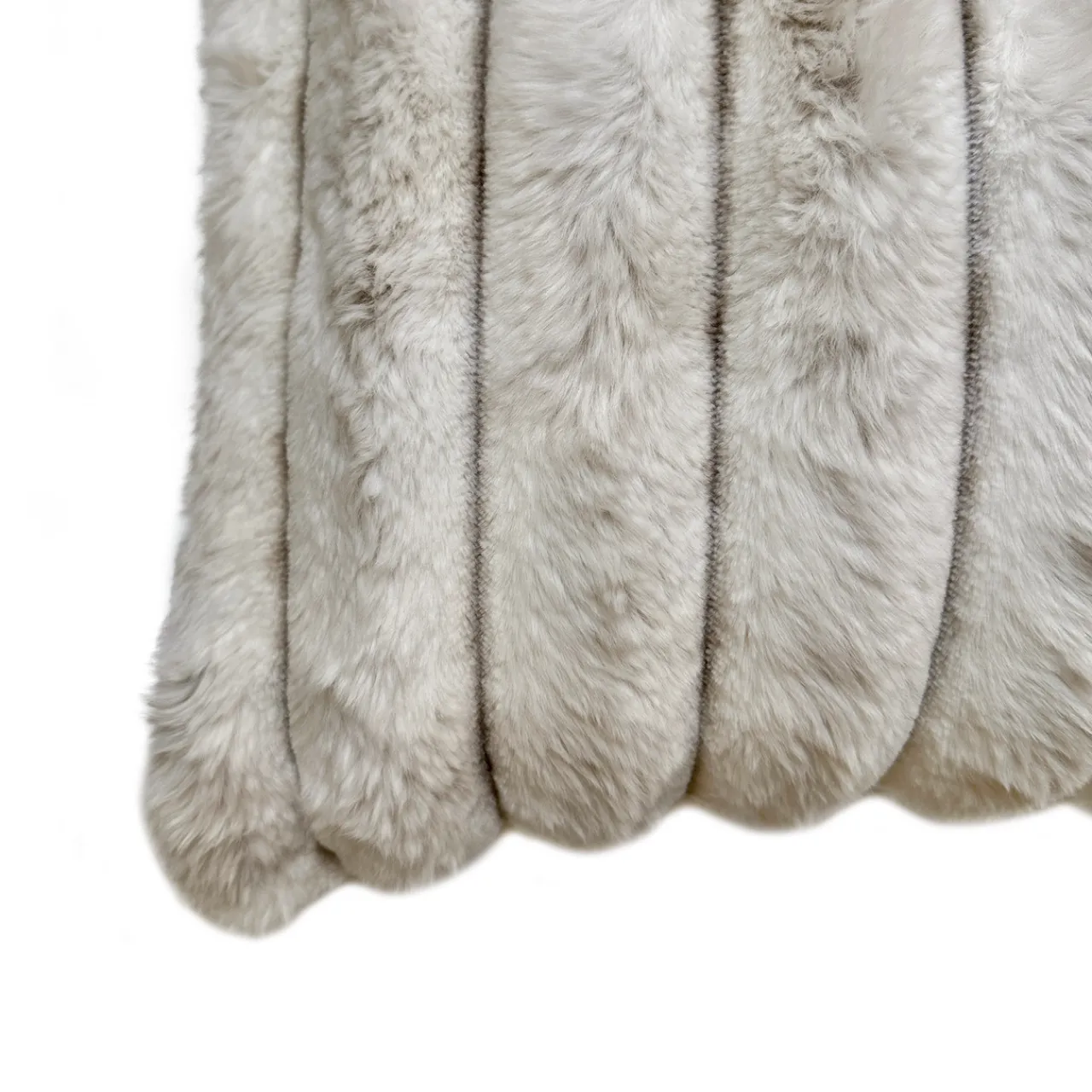 Z Gallerie Fur Channel 20" - Ivory> Textile Sale | Faux Fur Pillows