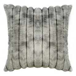 Z Gallerie Fur Channel 20" - Platinum> Textile Sale | Faux Fur Pillows