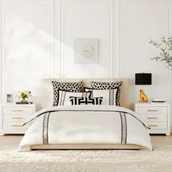 Z Gallerie Gianna Frame Bedding - Grey/Black> Printed Bedding | Duvets Covers & Shams