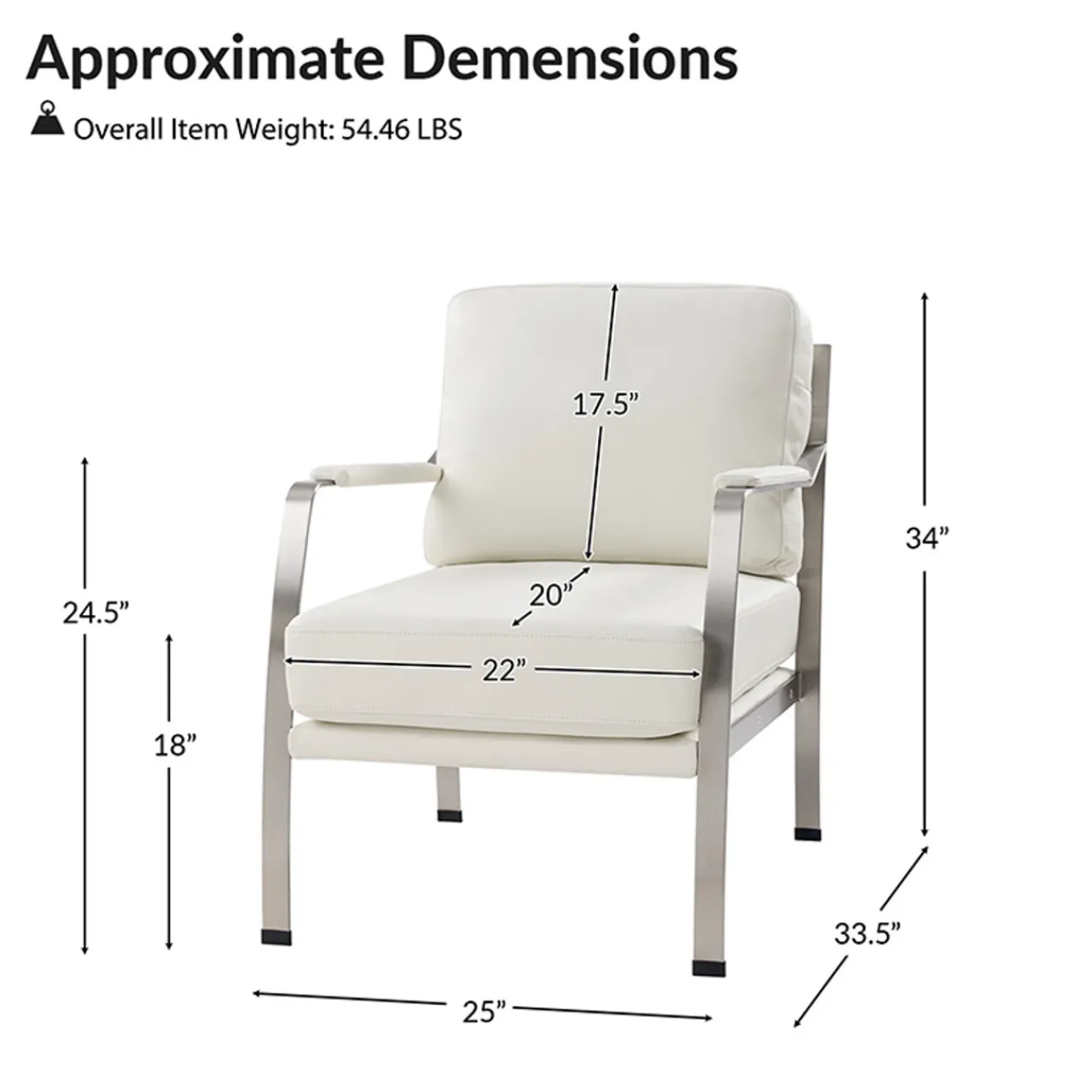Z Gallerie Giuseppe Modern Genuine Leather Armchair> Accent Chairs