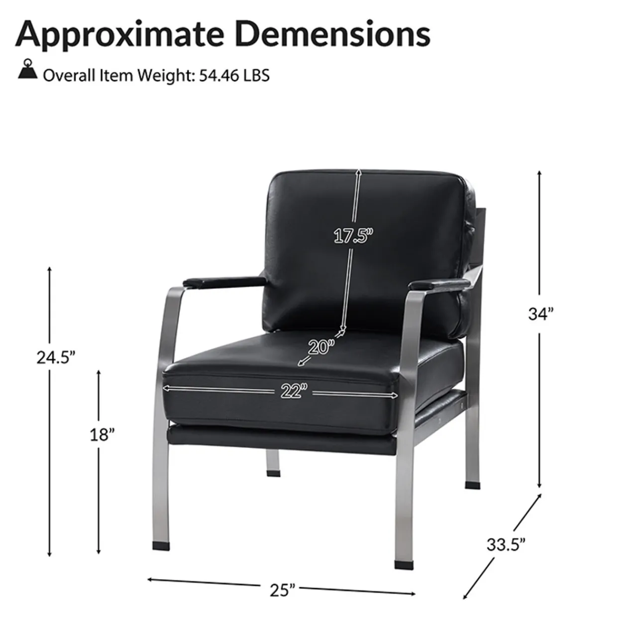 Z Gallerie Giuseppe Modern Genuine Leather Armchair> Accent Chairs