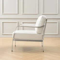 Z Gallerie Giuseppe Modern Genuine Leather Armchair><noscript><img width=