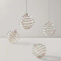 Z Gallerie Glass Spiral Ornament - Set of 4> Ornaments | Décor Sale