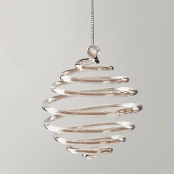 Z Gallerie Glass Spiral Ornament - Set of 4><noscript><img width=