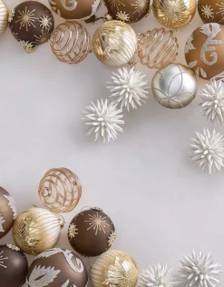 Z Gallerie Glitter Stripe Ornament Gold - Set of 4><noscript><img width=