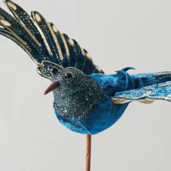 Z Gallerie Glittered Bird Tree Pick - Set of 3><noscript><img width=