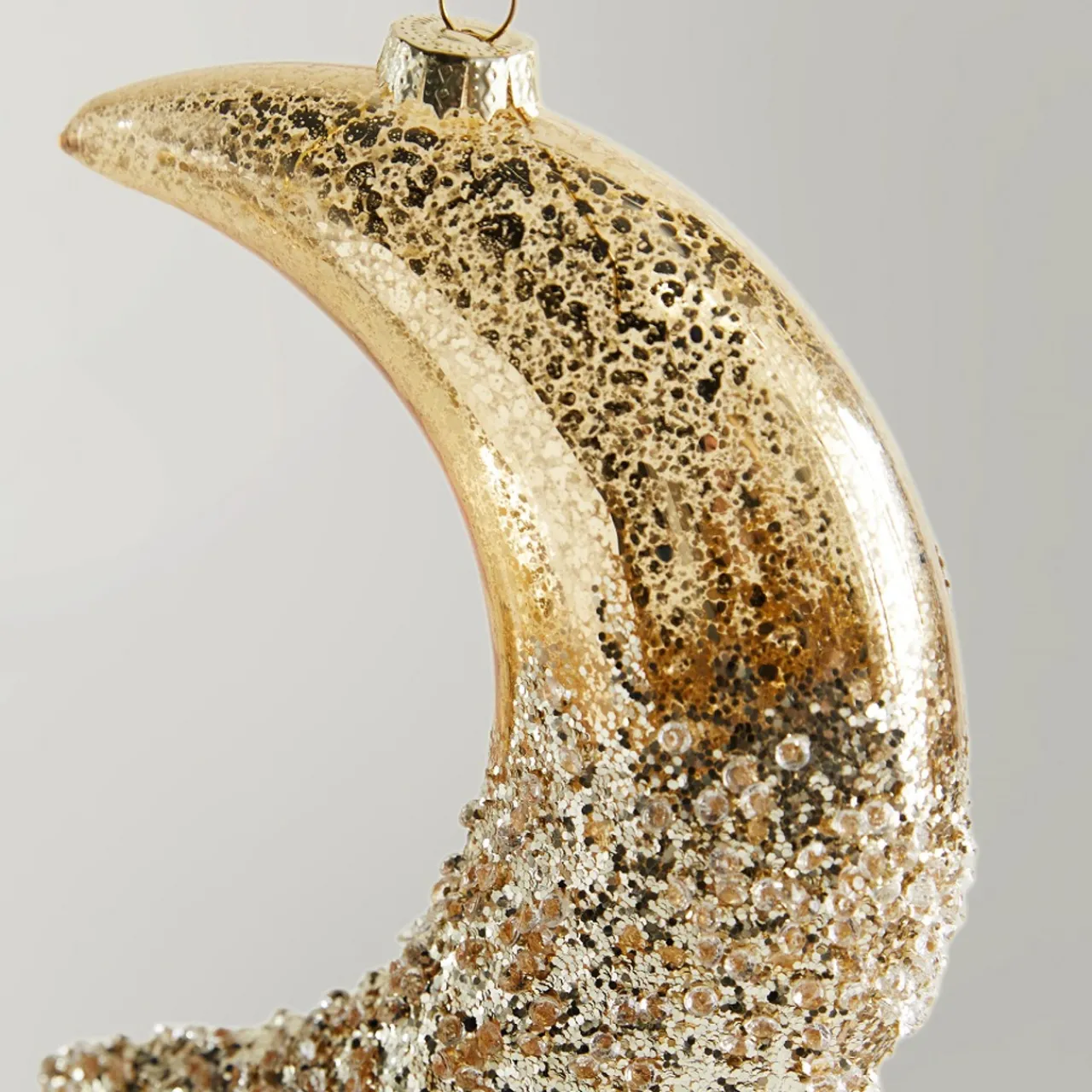 Z Gallerie Glittered Moon Ornament - Set of 4> Ornaments | Décor Sale