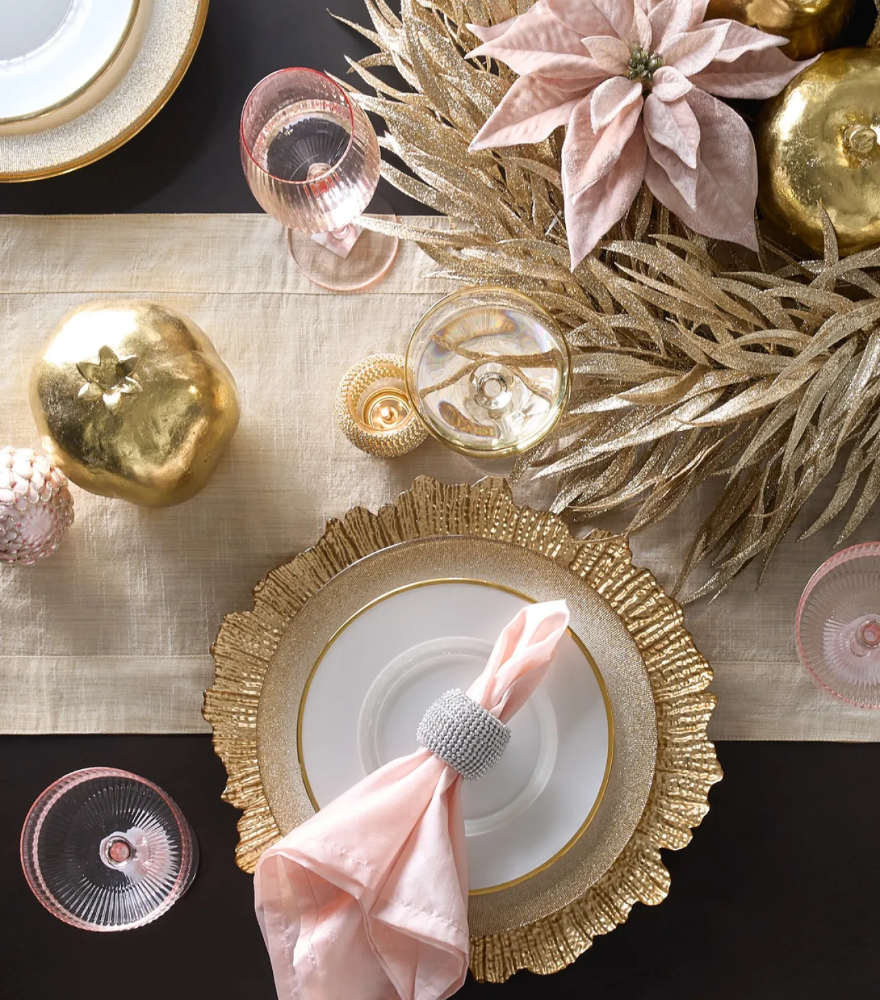 Z Gallerie Glittered Scallop Ornament - Set of 4> Ornaments | Décor Sale