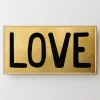 Z Gallerie Golden Love> Canvas | Black