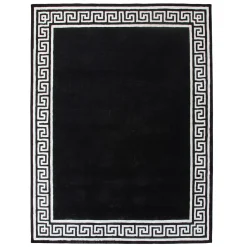 Z Gallerie Greek Key Rug - Black/Ivory><noscript><img width=