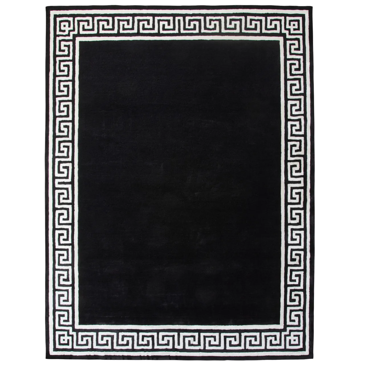 Z Gallerie Greek Key Rug - Black/Ivory> Pattern Rugs | Living Room Rugs