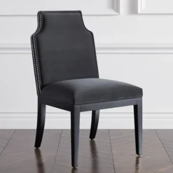 Z Gallerie Jasmine Dining Chair - Matte Black> Dining Chairs