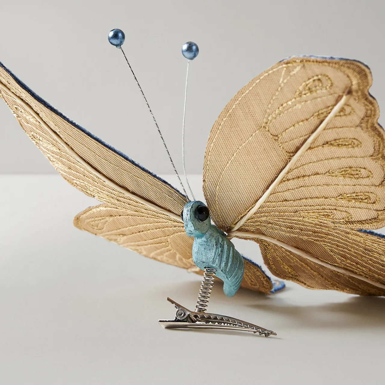 Z Gallerie Jeweled Butterfly Clip Blue - Set of 3> Décor | Ornaments