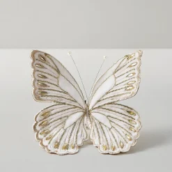 Z Gallerie Jeweled Butterfly Clip White - Set of 3><noscript><img width=