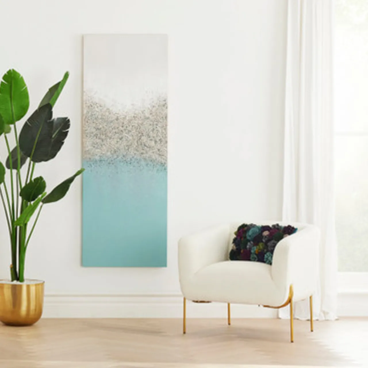 Z Gallerie Joie De Vivre> Hand Painted | Canvas