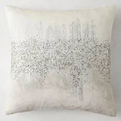 Z Gallerie Joie De Vivre Pillow 22" - Grey> Textile Sale | Patterned Pillows