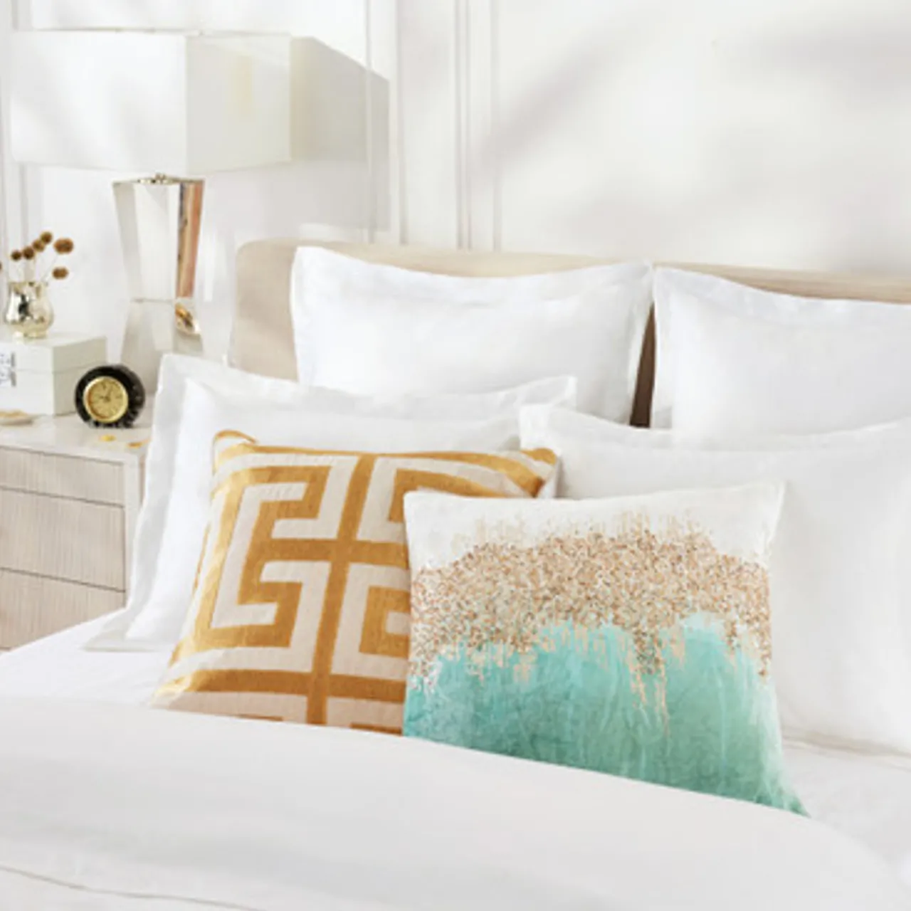 Z Gallerie Joie De Vivre Pillow 22" - Aqua> Textile Sale | Patterned Pillows