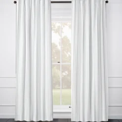 Z Gallerie Kinley Stripe Pearl - Custom> Patterned Window Panels | Custom Window Panels