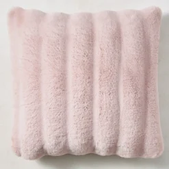 Z Gallerie Kira Pillow 20" - Blush> Textile Sale | Faux Fur Pillows