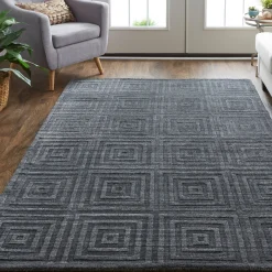 Z Gallerie Landry Rug - Charcoal><noscript><img width=