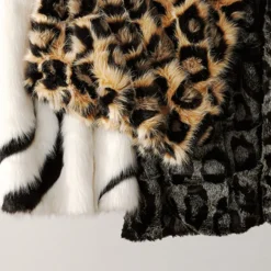 Z Gallerie Leopard Oversized Throw - Black><noscript><img width=
